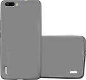 Cadorabo Hoesje geschikt voor Honor 6 PLUS in METALLIC GRIJS - Beschermhoes gemaakt van flexibel TPU silicone Case Cover