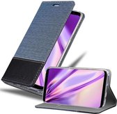 Cadorabo Hoesje geschikt voor Samsung Galaxy S8 PLUS in DONKERBLAUW ZWART - Beschermhoes met magnetische sluiting, standfunctie en kaartvakje Book Case Cover Etui