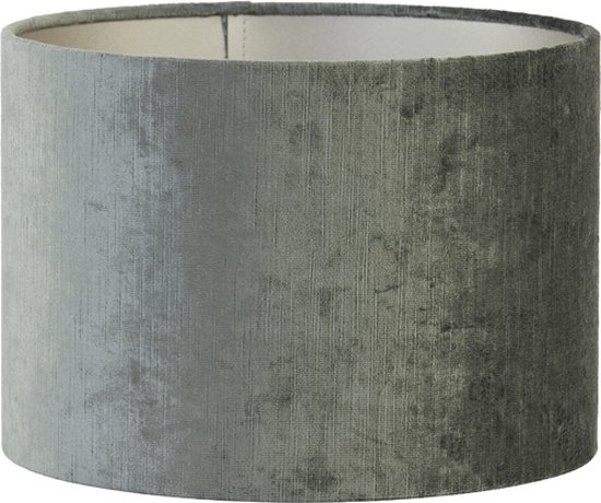 Moderne grijze ronde lampenkap Light & Living Vandy