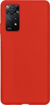 Hoesje Geschikt voor Xiaomi Redmi Note 11 Hoesje Siliconen Cover Case - Hoes Geschikt voor Xiaomi Redmi Note 11 Hoes Back Case - Rood