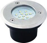 LED grondspot - 0,7W - 65mm - Koud wit - Inbouw - Rond