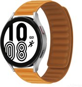 By Qubix - 20mm - Garmin Vivoactive 5 - Vivoactive 3 - Siliconen Loop bandje - Oker - Garmin bandje