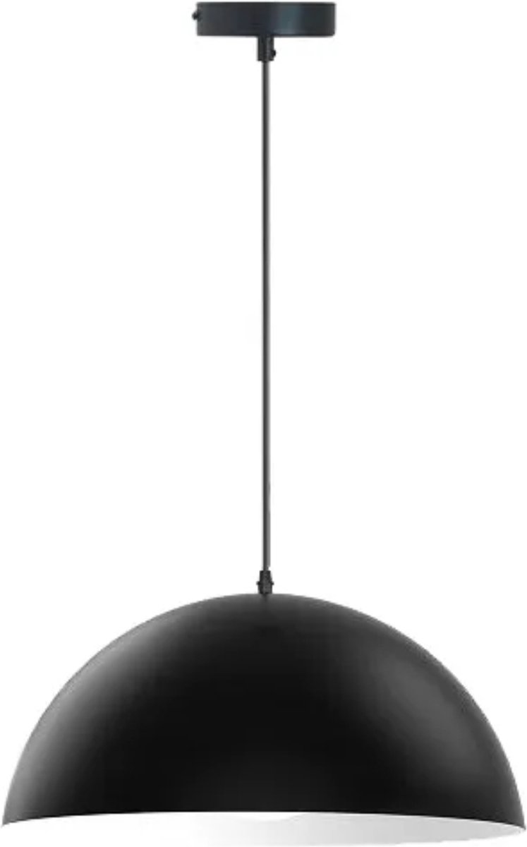 TooLight Mesa Plafondlamp - E27 - 30 x 15 cm - Zwart/Wit