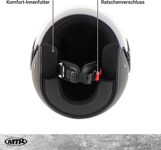 StayPowered Scooter Helm met Vizier Scooter Helm / Brommer Helm