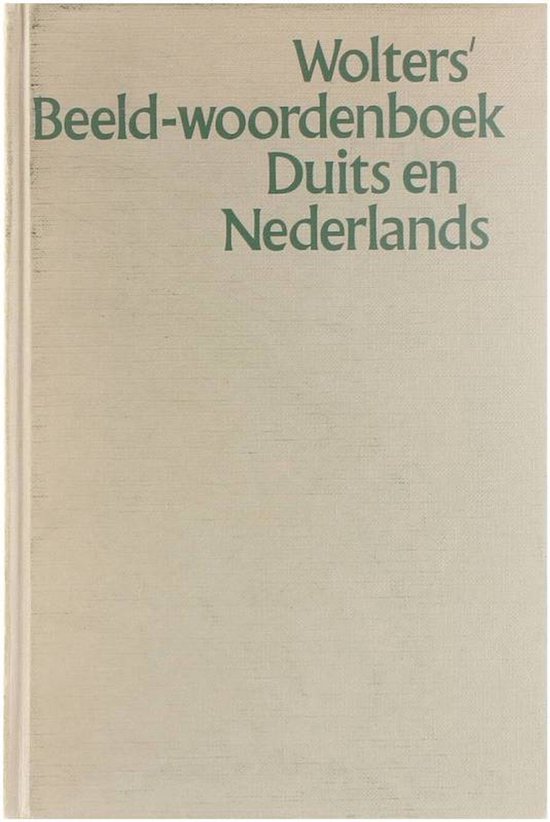 Wolters' Beeld-woordenboek. Duits en Nederlands - cover