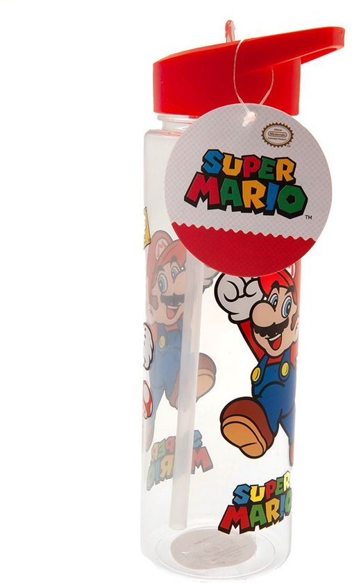 Gourde / gourde en tritan Super Mario 480 ml - 18 cm de haut