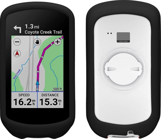 kwmobile hoes geschikt voor Garmin Edge Explore 2 - Siliconen beschermhoes voor fietsnavigatie - zwart van Merkloos — afbeelding 3