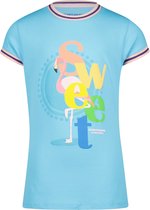 4PRESIDENT T-shirt meisjes - Blue Fish - Maat 140 - Meiden shirt