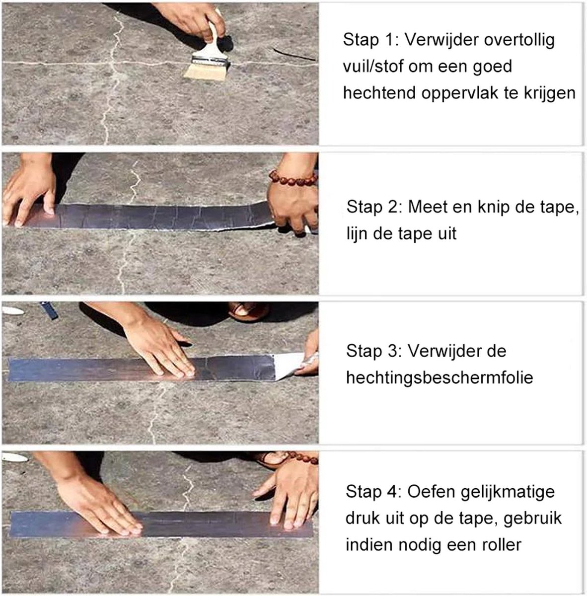 PfX Extreem sterke premium waterbestendige tape [1,5m] - zwembad, tent, vijver reparatieset - nieuwe 2023 versie - LET OP EXTREEM STERK! (1,5meter
