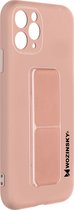 Wozinsky vouwbare magnetische steun Geschikt voor Apple iPhone11 Pro Max silicone hoes roze