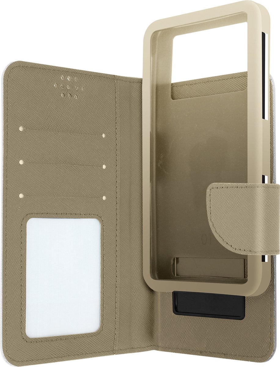 Avizar Foliohoes Portemonnee met Magnetische Tab goud, Goud