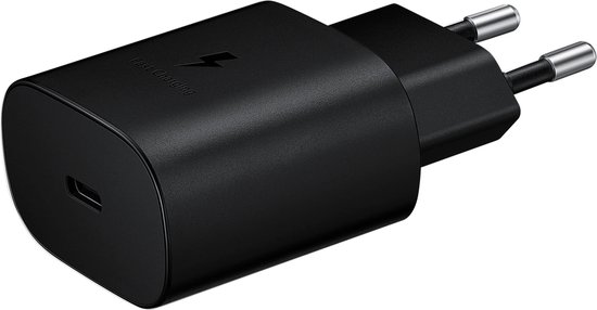 Samsung USB-C Power Adapter 15W snel opladen PD Quick Charge compacte oplader zonder kabel zwart