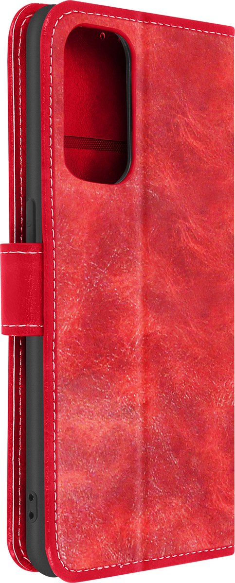 Geschikt voor Oppo Find X2 Pro Flip Wallet Case Video-ondersteuning rood