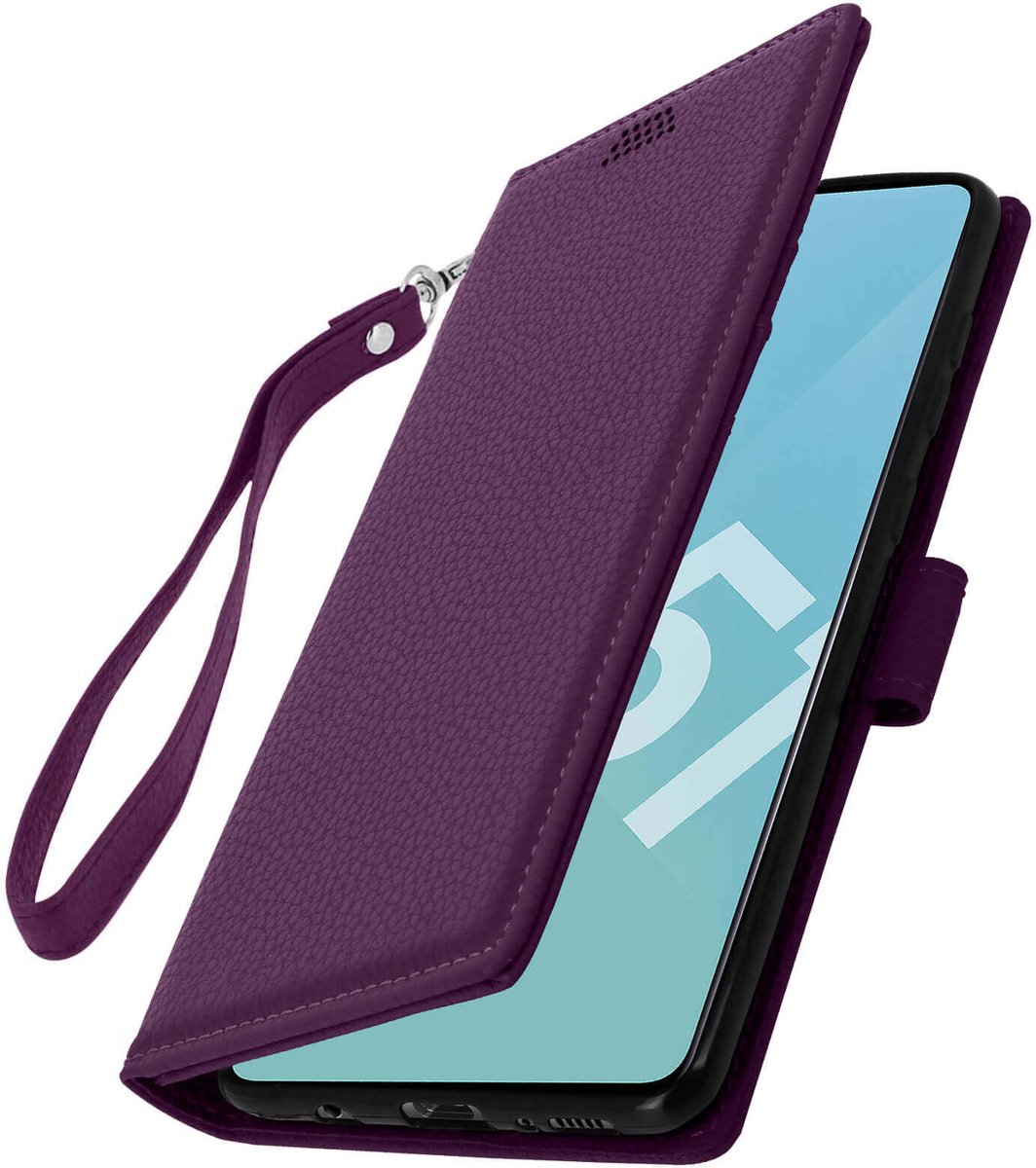 Cover Geschikt voor Samsung Galaxy A51 Flip Wallet Stand Video paarze