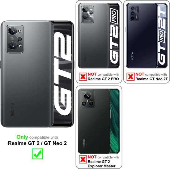 Coque Cadorabo pour Realme GT 2 / GT Neo 2 en VERT LIQUIDE - Coque de protection en silicone TPU souple avec anneau