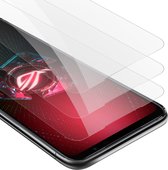 Cadorabo 3x Screenprotector geschikt voor Asus ROG Phone 5 - Beschermende Pantser Film in KRISTALHELDER - Getemperd (Tempered) Display beschermend glas in 9H hardheid met 3D Touch