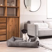 District 70 HUSH - Elegante hondenmand - Zacht en Comfortabel - Kleur: Cream, Maat: Medium - 80 x 60 x 18 cm