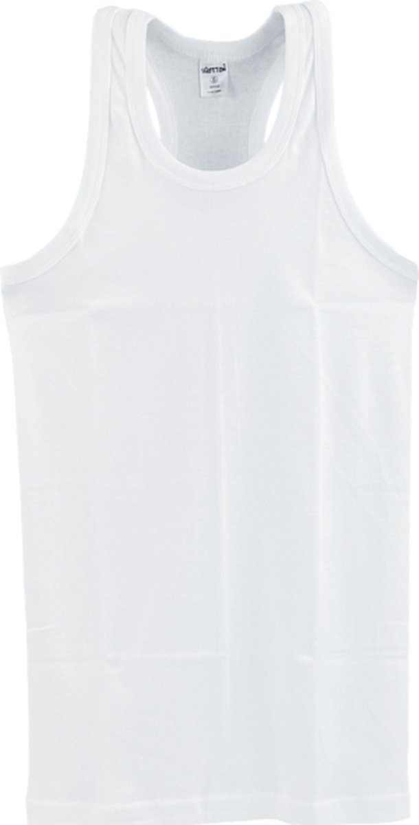 SQOTTON® halterhemd - 100% katoen - Wit - Maat M/L