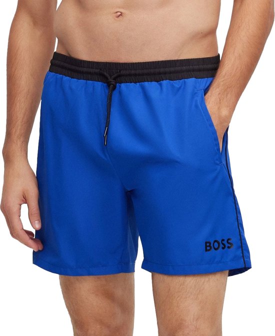 HUGO BOSS Starfish swim shorts - heren zwembroek - kobalt blauw - Maat: S