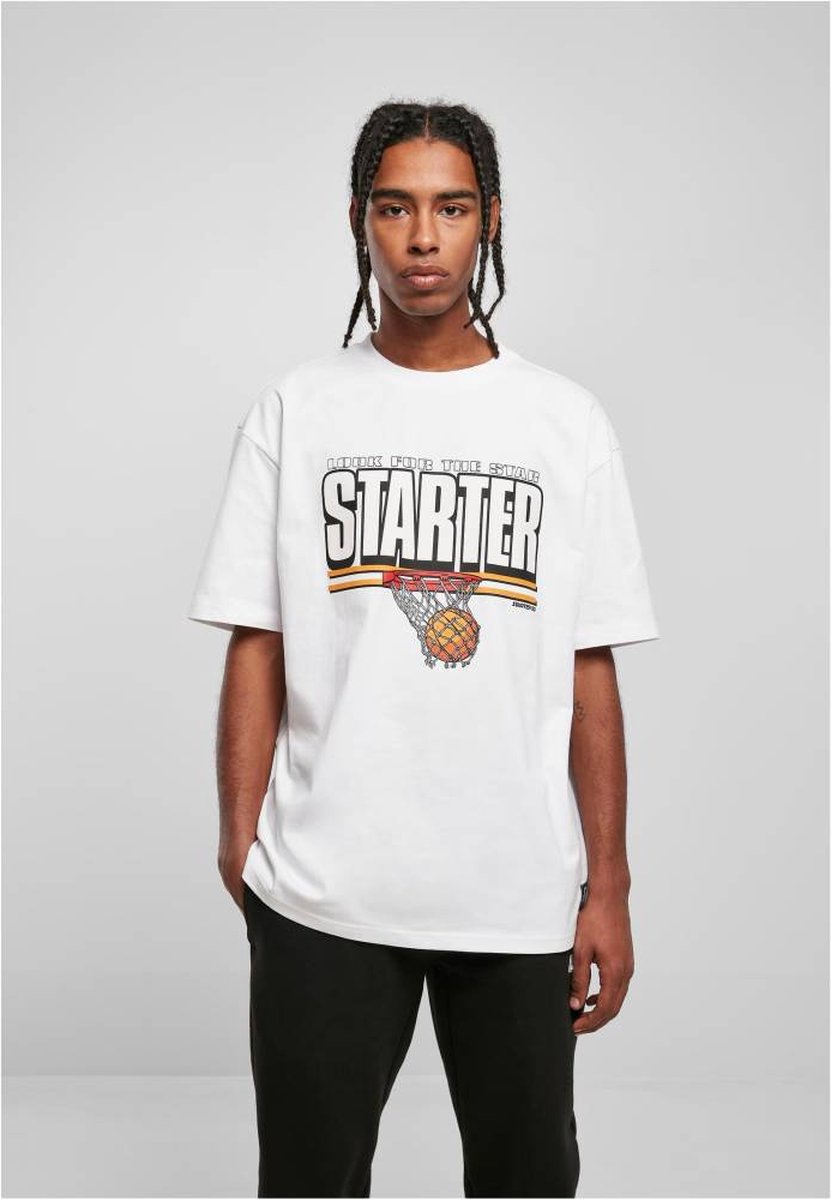 Starter Black Label - StarterAirball Heren T-shirt - S - Wit