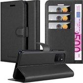 Cadorabo Hoesje geschikt voor Samsung Galaxy A91 / S10 LITE / M80s in PHANTOM ZWART - Beschermhoes met magnetische sluiting, standfunctie en kaartvakje Book Case Cover Etui