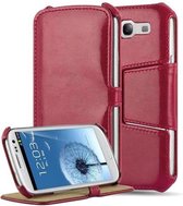 Cadorabo Hoesje geschikt voor Samsung Galaxy S3 / S3 NEO in PASSIE ROOD - Beschermhoes ZONDER magneetsluiting met standfunctie en hoekhouder Book Case Cover Etui