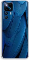 Case Company® - Hoesje geschikt voor Xiaomi 12T Pro hoesje - Pauw - Soft Cover Telefoonhoesje - Bescherming aan alle Kanten en Schermrand