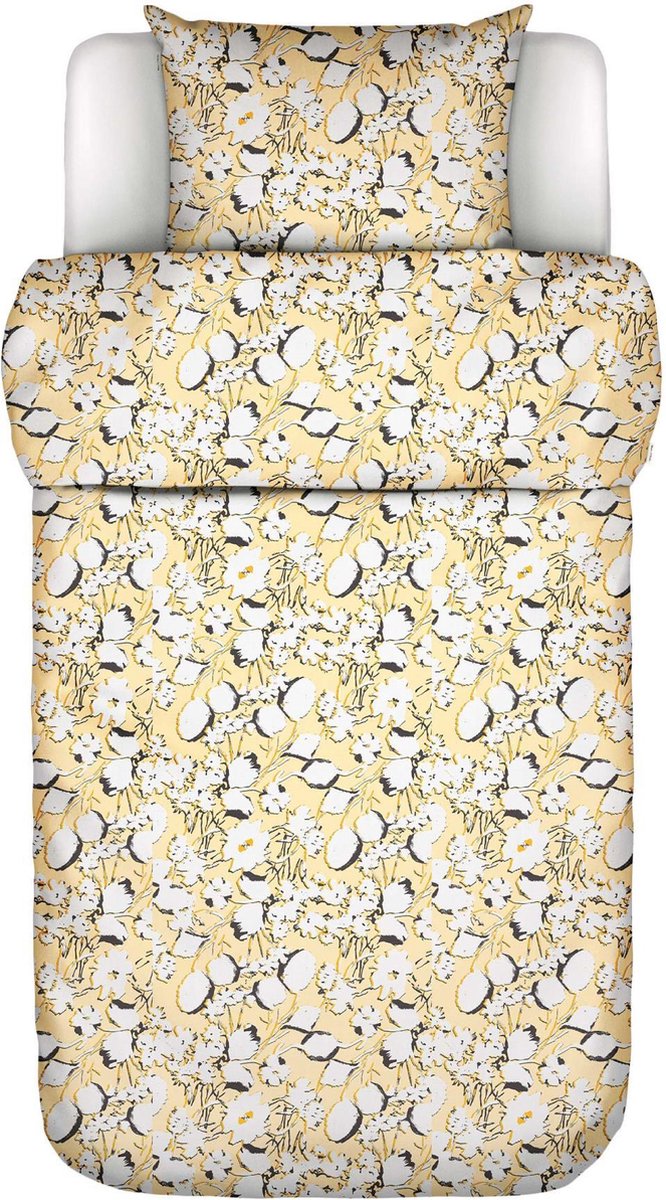 MARC O'POLO Hanne Dekbedovertrek Pale Yellow - Eenpersoons – 140x200/220 cm