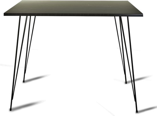 Ronde eettafel zwart 120 centimeter
