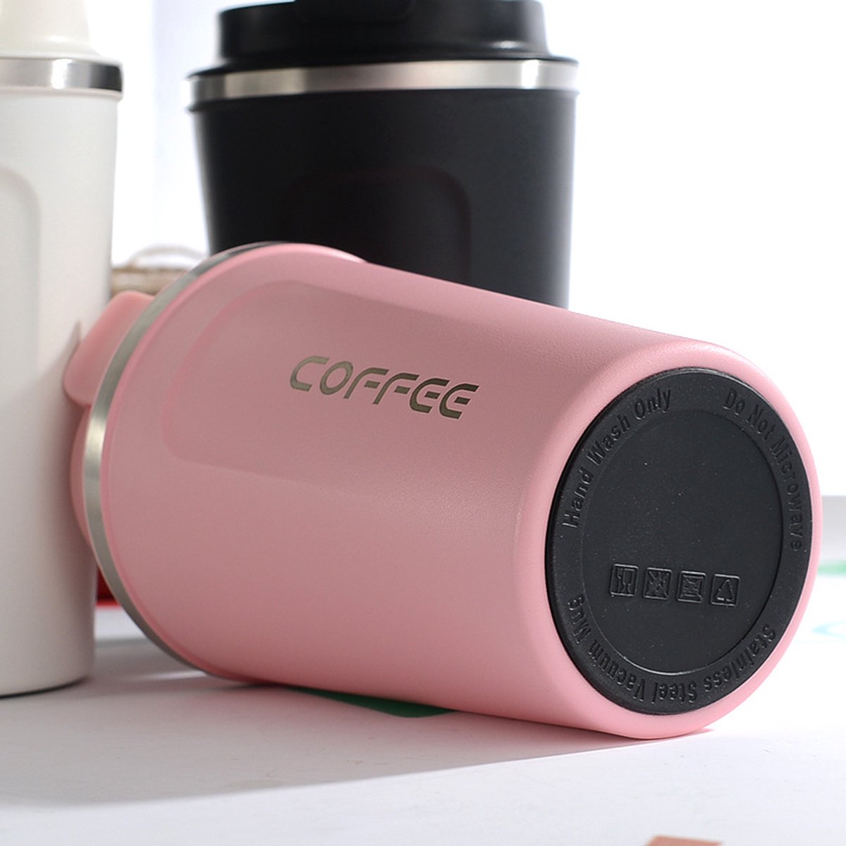 Premium RVS Koffiebeker To Go van Merkloos / Sans marque — cadeau in Koken & Dineren - foto 5