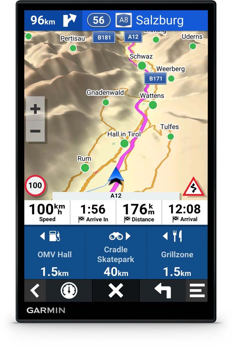 Garmin Drivesmart 86 LMT-S - Autonavigatie - Hands-Free bellen - HD 8 inch scherm - Spraakbesturing - Live verkeersinformatie thumbnail 8