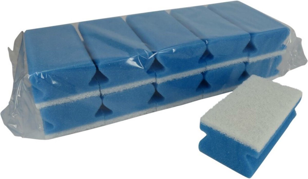 Multy greepsponsen blauw/wit 10 stuks