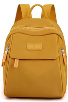 Sacs pour femmes - sac à dos compact jaune - hydrofuge - matériau durable - école - travail - voyage