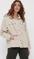 Only Jas Onlbitten Life Cord Shacket Pnt Noo 15182101 Silver Lining Stb Dames Maat - L