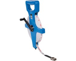 Silverline Landmeter - Meetlint met open spoel - 50 meter - Water- en krasbestendig