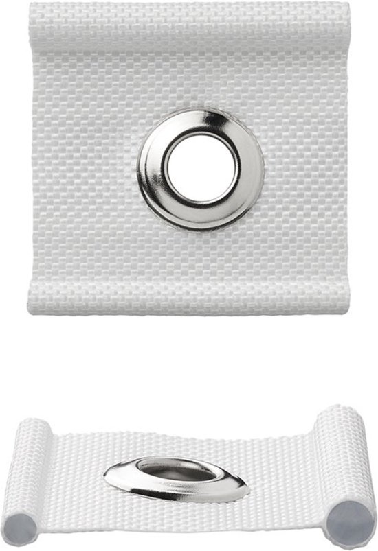 ProPlus Tentrail hangers - met oog - 5-8 mm - set van 6 - wit van ProPlus — afbeelding 4