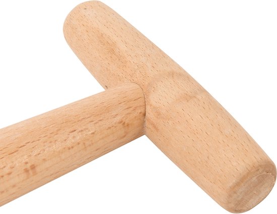 Silverline Traditionele pootstok - chroom geplateerd - 270 mm - houten handvat van Silverline — afbeelding 5