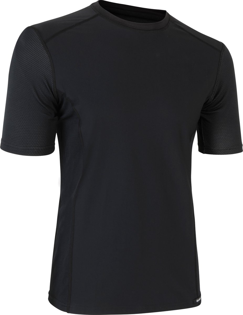GripGrab - WindBreaking Thermal Korte Mouw Fiets Ondershirt Windafwijzend Lente Herfst Thermoshirt - Zwart - Heren - Maat M