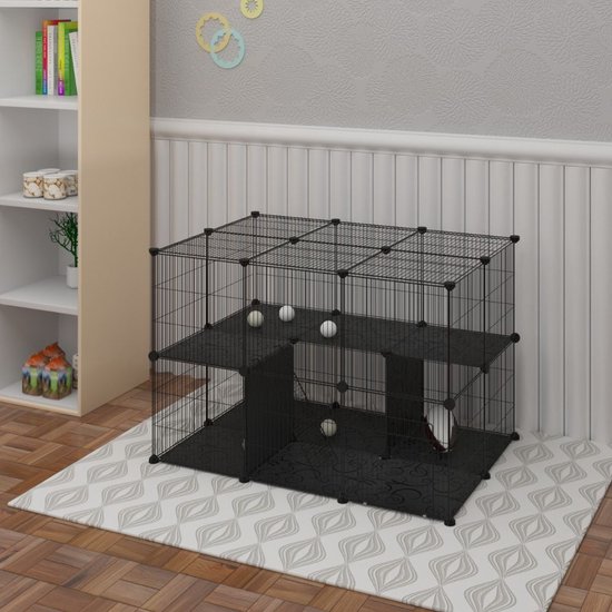 Cage pour chat XXL Premium avec bac à litière Cages pour chat d