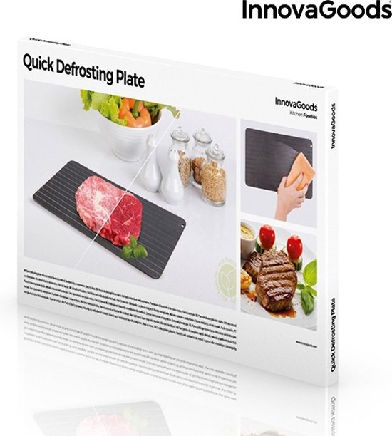 Ontdooiplaat - Metaal - Eten - Milieubewust - Ontdooi Plank - Ontdooiplaat Vlees en Vis - Keuken — afbeelding 3