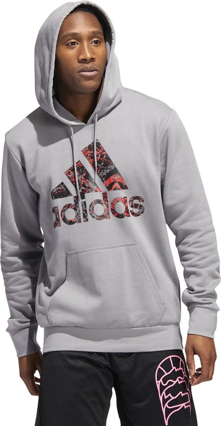 Adidas hoodie 2.0 print - Maat M - grijs