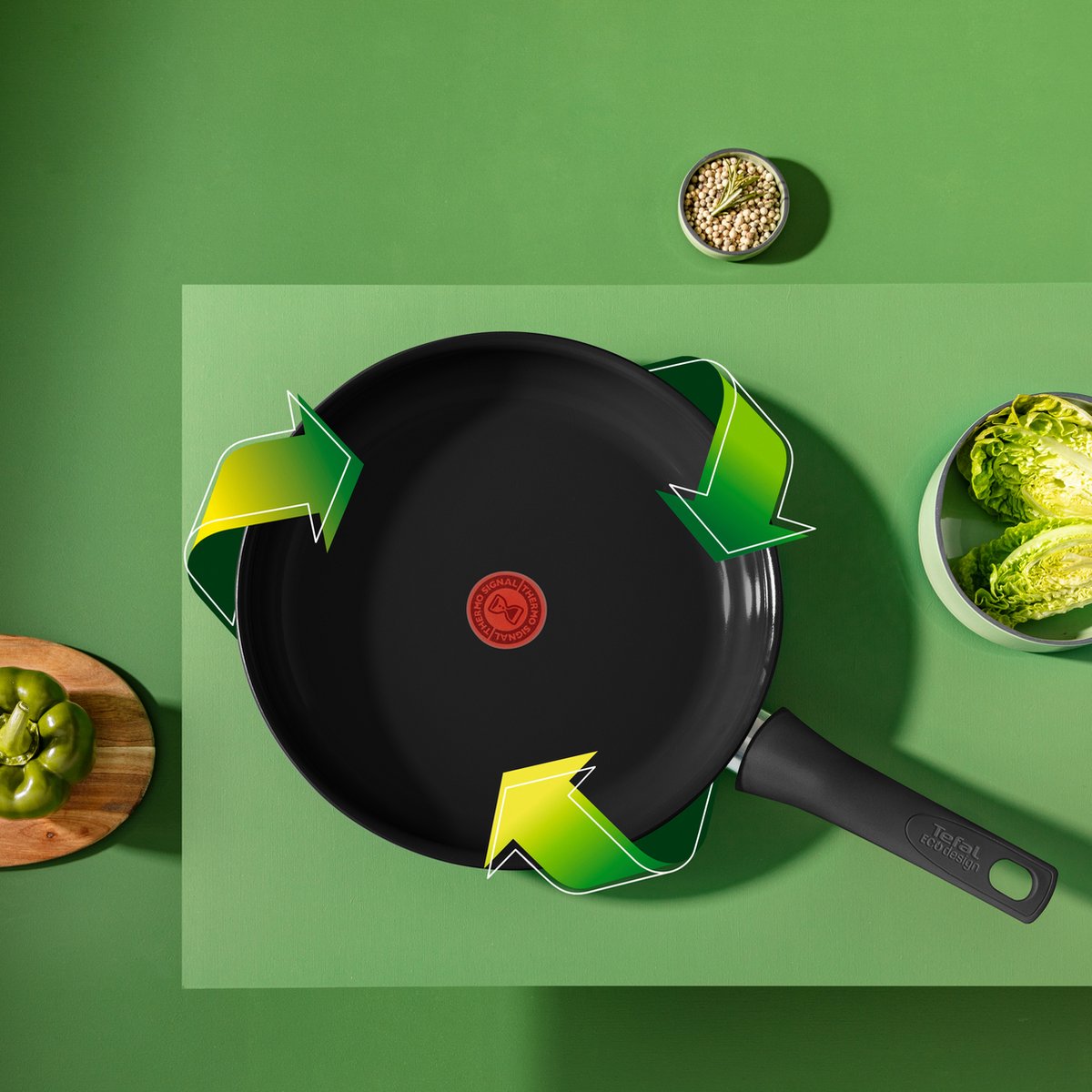 Sartén de Cerámica Antiadherente Ecodiseñada 28 cm TEFAL Renew