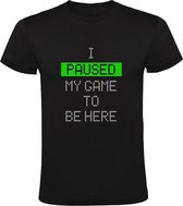 I paused my game to be here Heren T-shirt | gamer | games | spel | computerspel | videogame | computer game