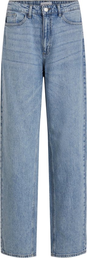Vila VIKELLY JAF HW STRAIGHT JEANS-NOOS Dames Jeans Light Blue Denim - Maat 42 x 32