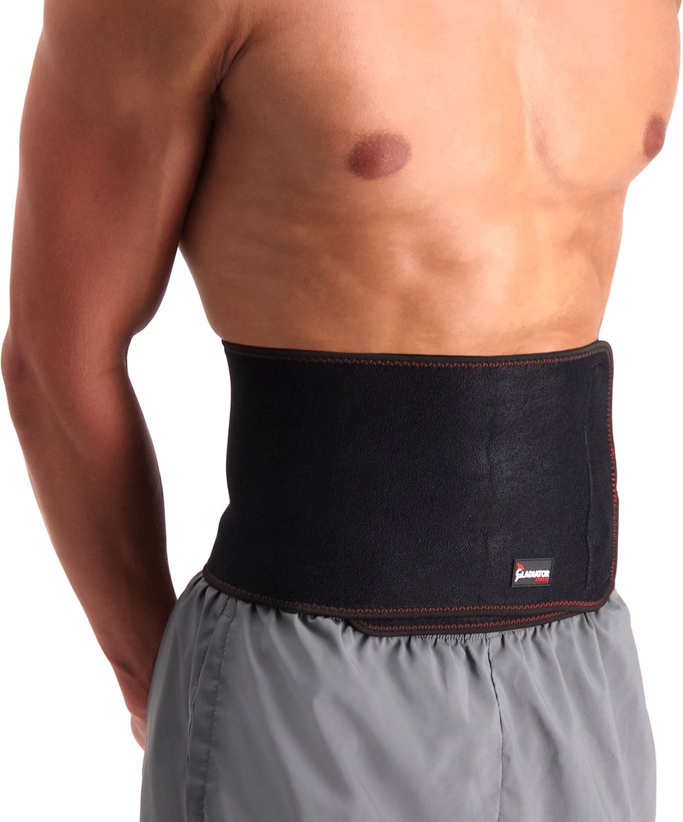 Gladiator Sport - Rugbrace Onderrug - Rugbrace - Lichtgewicht Rugcorrector - Houding Correctie - Rugsteun - Rugband - One Size - Zwart