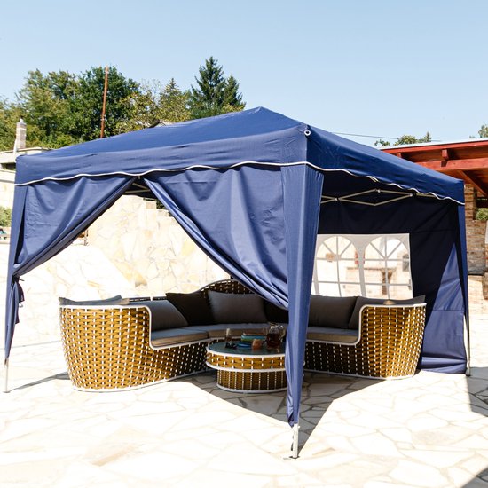 Tente de fête MaxxGarden Easy-up - 3x3 mètres - pliable - Gris