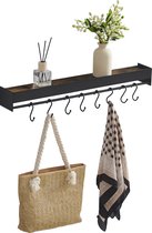 MIRA Home - Porte-manteau - Porte-manteau mural - Marron - Aggloméré - 75x14x9