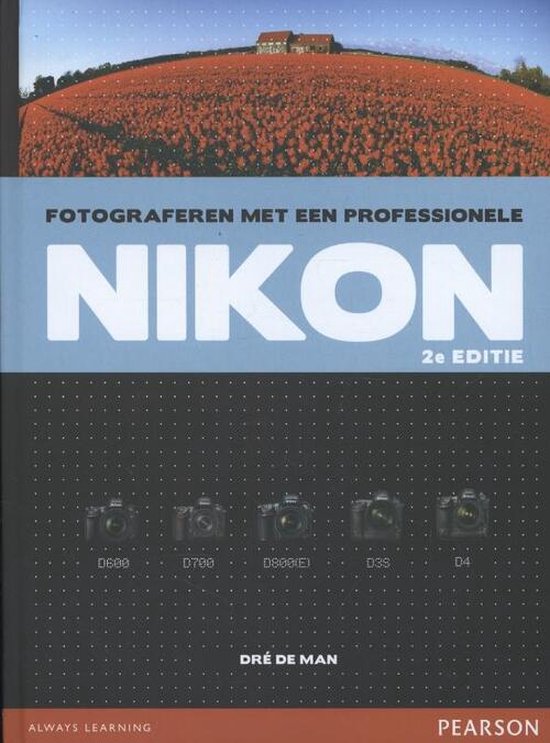 Cover van het boek 'Fotograferen met een professionele Nikon'