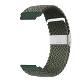 Bracelet de montre - Nylon Tressé Elastique - 18mm - Vert