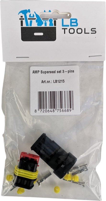 AMP Superseal Set Connettore 3 Poli 1,50² Connettore Cavo - Foto 5